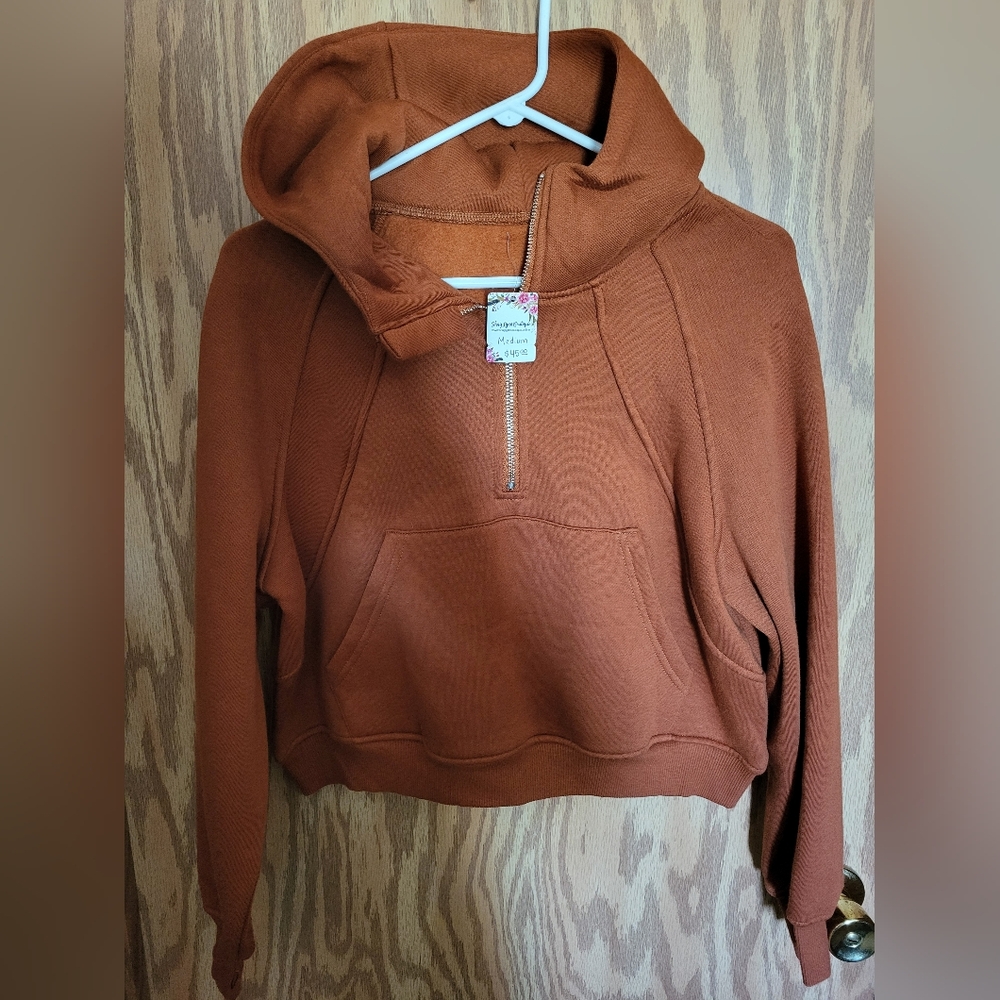 Boutique brand cropped hoodie